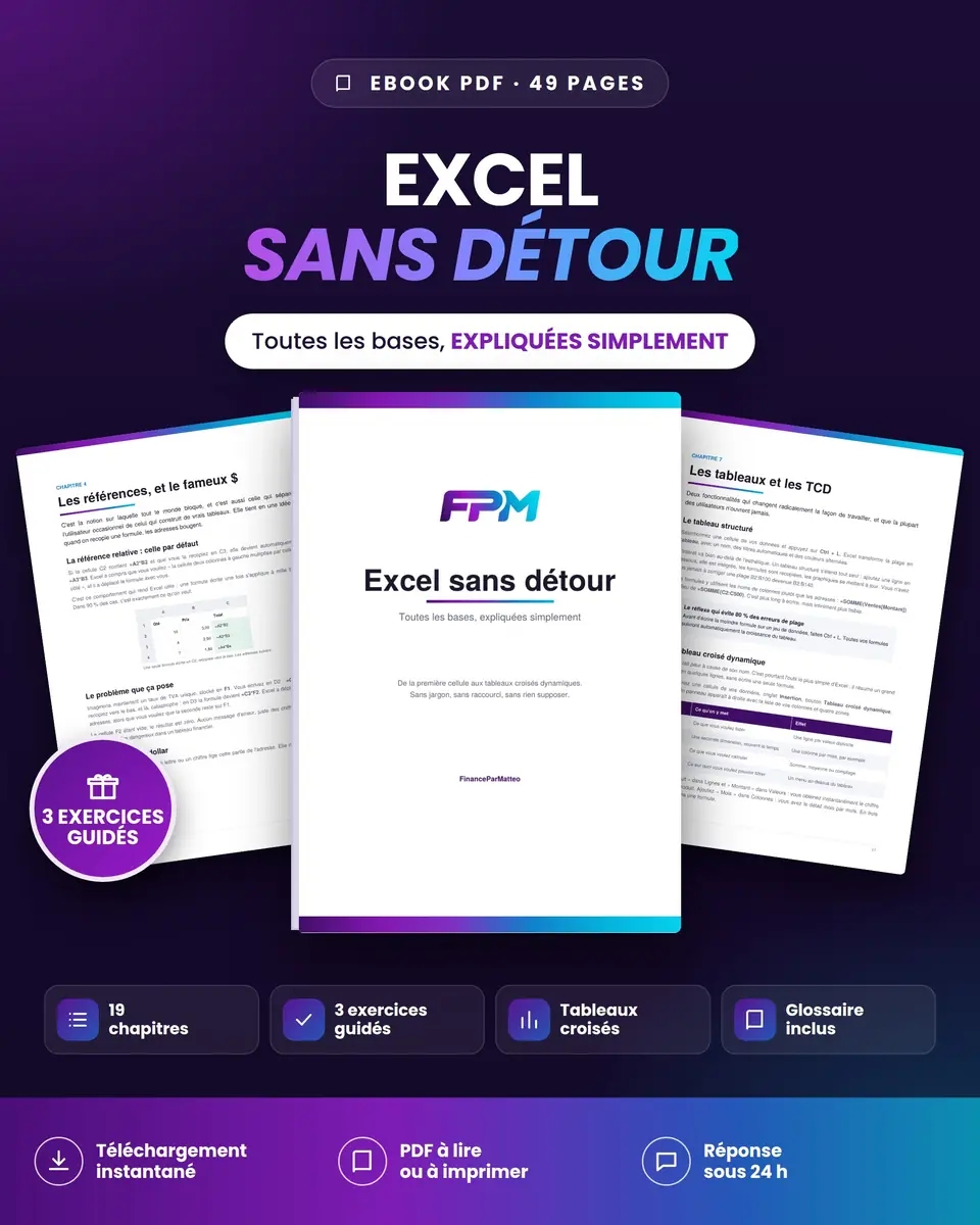 Excel sans détour (ebook) : aperçu