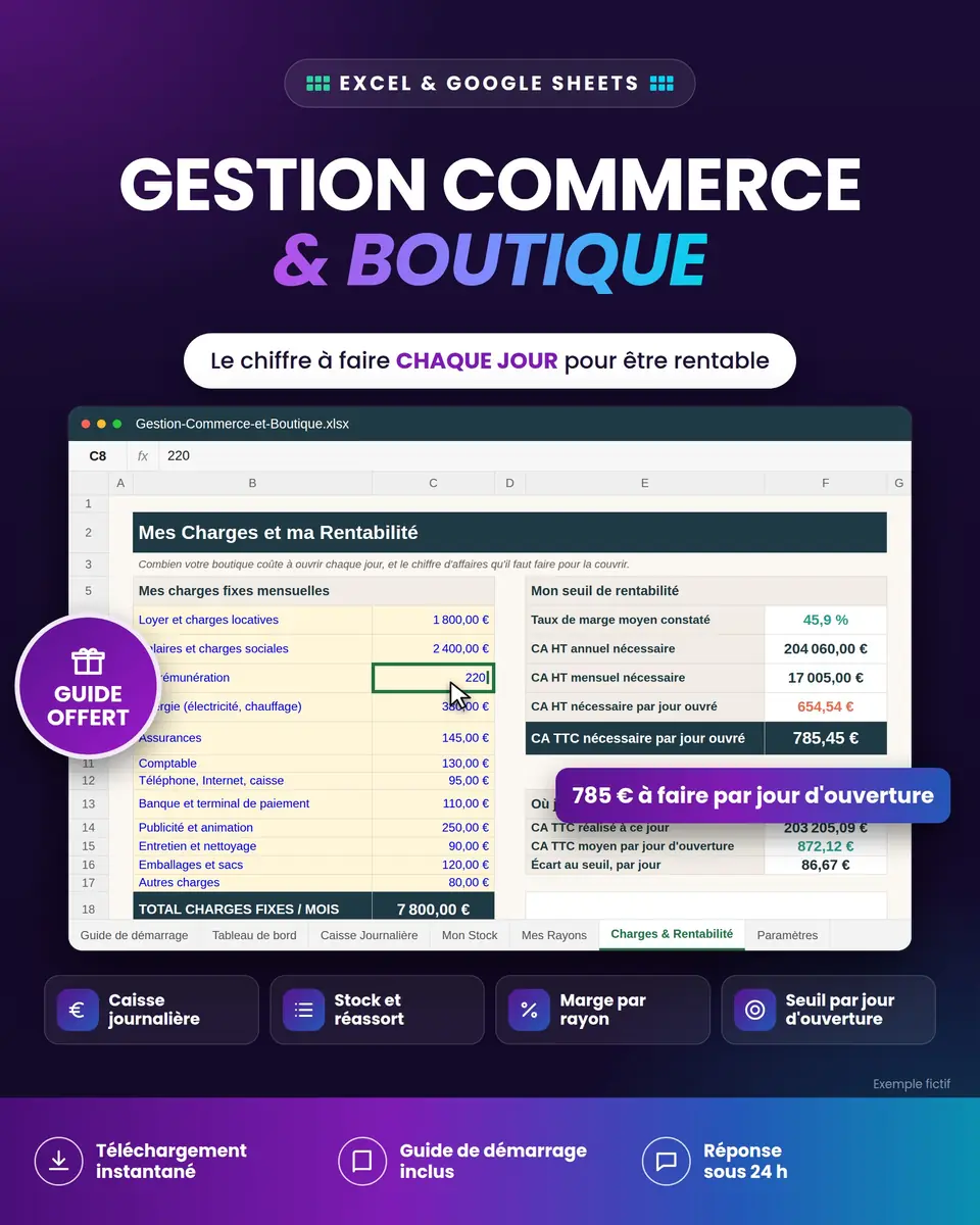 Gestion de Commerce & Boutique : aperçu
