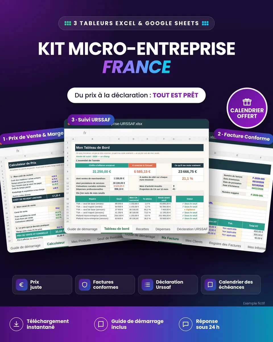 Kit Auto-Entrepreneur France : aperçu
