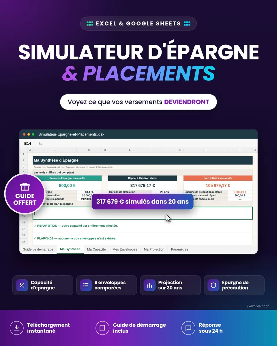 Simulateur d'Épargne & Placements : aperçu