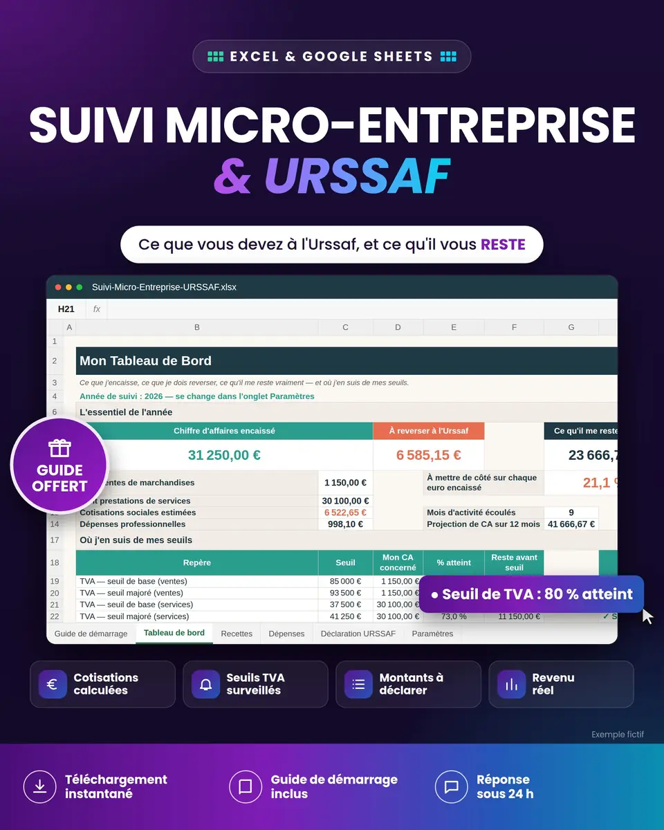 Suivi Micro-Entreprise & URSSAF : aperçu