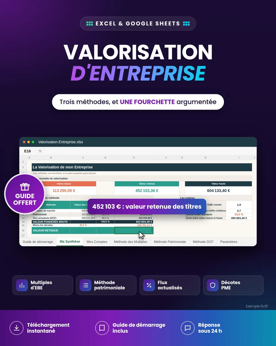 Valorisation d'Entreprise : aperçu
